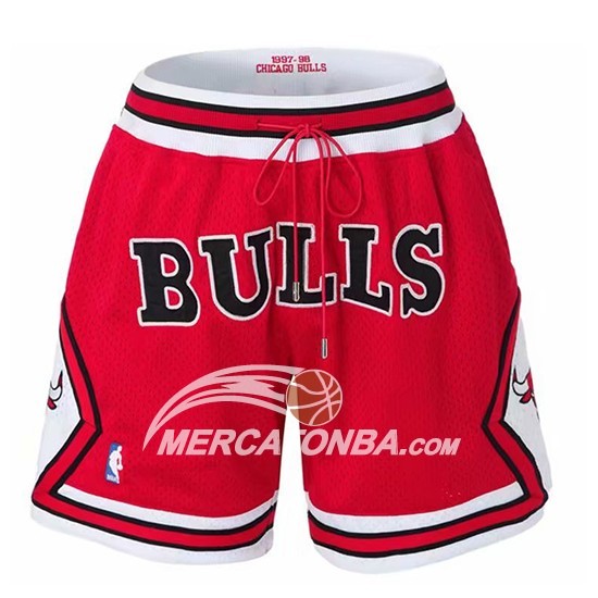 Pantaloni Bulls Just Don Rosso